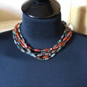 Jade & Carnelian stone set by Athena Designs